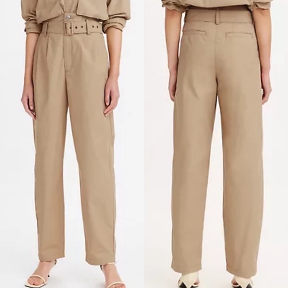 Levi’s Premium Tailored High Loose Taper Pants:Soft Structure Incense - Picture 5 of 7